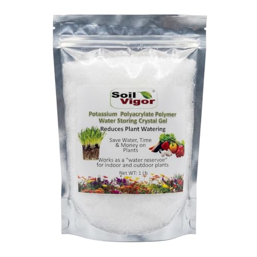 Cristales para retener agua para plantas, 1 lb