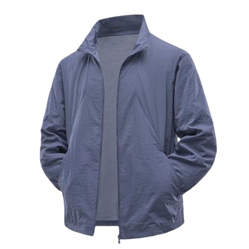 Mens Jackets Lightweight Breathable Thin Outdoor Fishing Casual Slim Fit Jackets