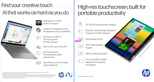 HP Spectre x360 16 inch laptop