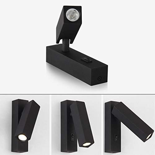 3W LED Wall Mount Sconces Reading Bedside Light Fixture Lamp Warm White Black