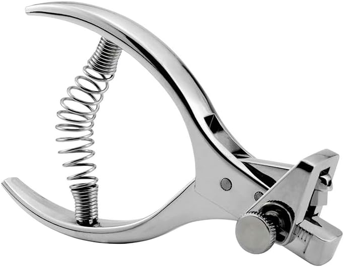Punching Pliers Tearing Tear of Packaging Bag U Type/V Type Slot 2MM Cut Width Hole Puncher Notching Plier for Card Tailor (V Type)