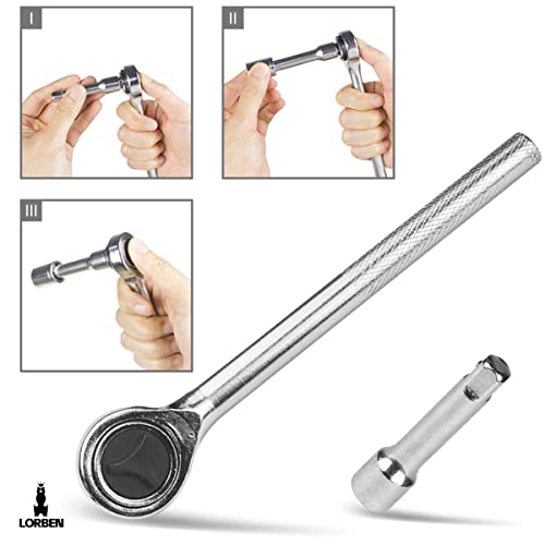 Jogo de Chave Soquete Lorben com Catraca Reversível 40 Peças Estojo Organizador GT6151