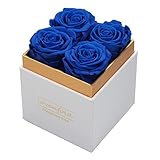 Birthday Gifts for Women Preserved Rose in a Box,100% Real Rose Flowers Forever Roses That Last 3 Ye