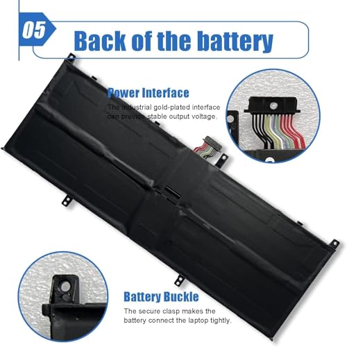 Image of 60Wh L19C4PD1 Laptop Battery Replacement for Lenovo Yoga C640-13IML LTE IdeaPad Yoga 6-13ALC6 6-13ARE05 Series 5B10W67385 5B10U65274 5B10W67329 5B10U65275 L19M4PD1 L19D4PD1