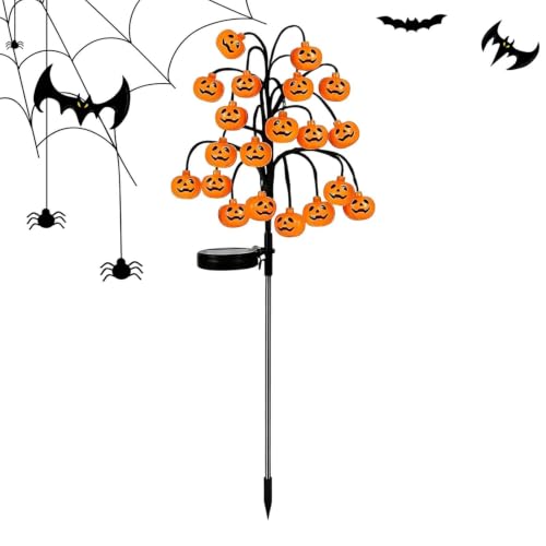Luces Halloween solares impermeables con estacas para iluminar caminos exteriores