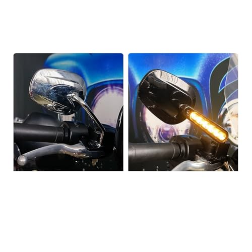 Espejos retrovisores de motocicleta para Sportster XL1200 y Dyna 4