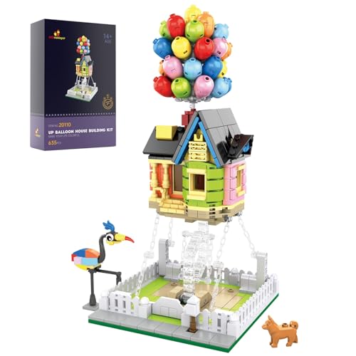 JMBricklayer Flying House Building Blocks 20110 Friends House Clamping Blocks with Animal Characters Model Kit Idea Gift for Adults and Girls