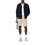 Lacoste Men's Short Sleeve V-Neck Pima Cotton Jersey T-Shirt, White, Large