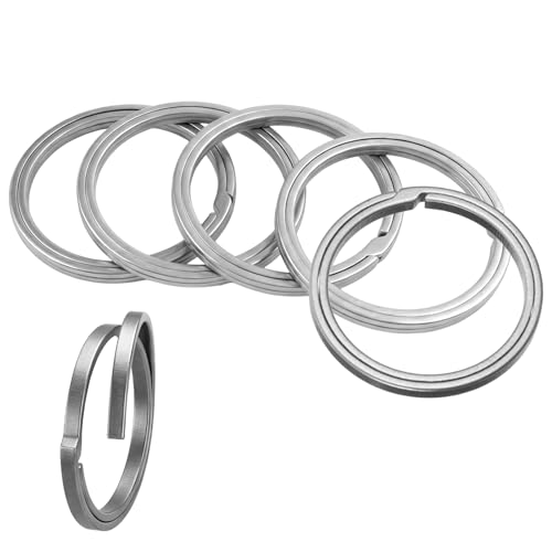 Bruislard Titanium Key Ring, 25mm Heavy Duty Side Push Split