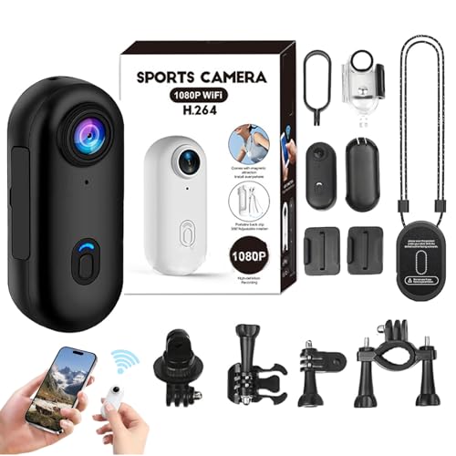 Treklon 4s 4K Mini Bodycam with Audio, 1080p Wearable Camera