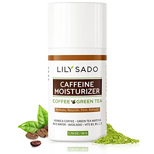 Lily Sado Tea+C™ Caffeine Face Moisturizer - Natural Vegan Facial Cream W Green Tea & Coffee - Best Antioxidant, Anti-Wrinkle Moisturizing Lotion - Softens, Hydrates, Firms & Tones For Luscious, Radiant Skin #TOP16