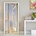 Produktbild Türtapete SelbstklebendLandschaft Außerhalb Des Fensters Wasserdicht Wandbild Abnehmbar Türposter Heimtextilien PVC 77x200cm
