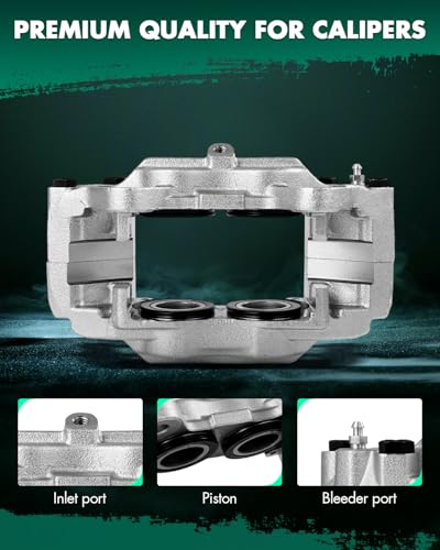 Image of SCITOO 185019 Front Left Disc Brake Caliper Assembly Without Bracket For Hummer For H3 2006-2010,For Hummer For H3T 2009-2010