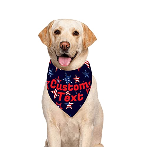 Tyymndwp 4Th Of July Dog Bandanas, Independence Day American Flag Pet Scarf For Boy And Girl, Premium Durable Fabric, Patriotic Bandana For Medium And Large Dogs (Large) #TOP1