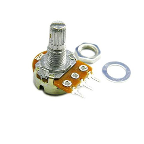 Set of 5Ea 50K Linear Taper Rotary Potentiometers 1/2W (0.5W)