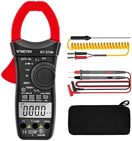 Inrush Current Clamp Multimeter, BTMETER BT-570N TRMS 5999 Display Clamp-on Amp Meter for AC/DC Voltage Amperage Ohm Temperature Test
