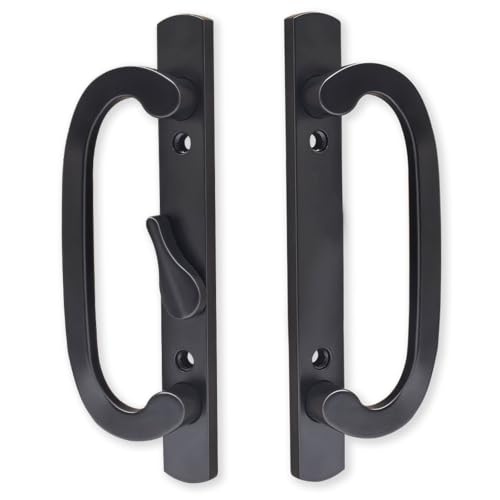 ALLYWASAI 46-01 Offset Latch Sliding Patio Door Handleset Fits 3-15/16" H.C by ALLYWASAI - Used condition - US$23.04