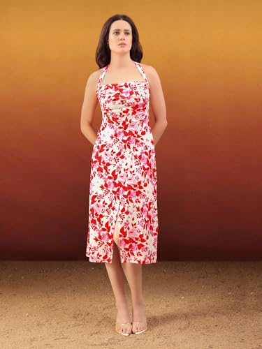 Image of PURVAJA Women's A-Line Midi Dress