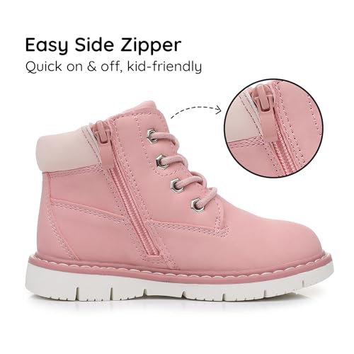 Apakowa Toddler Little Boys Water Resistant Ankle Work Boots (Toddler/Little Kid)3