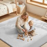 LZDMY Alfombra Bebe Gruesa, 150 * 200cm Alfombras Juegos Bebes de Franela