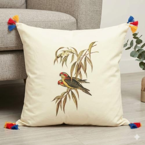 Image of Garden Melange Cushion Cover Set of 5 | Floral & Botanical Decorative Throw Pillow Covers | Soft Sofa Cushion Covers for Living Room Bedroom | 16 x 16 Inch