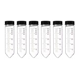 PATIKIL 50ml Zentrifugenröhrchen 6 Stück Glas Graduierte Zentrifugenfläschchen Mit Schraubverschluss Konischer Grund Teströhrchen Aufbewahrungsbehälter Für Probennahme Labor Flüssigkeit