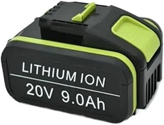 9Ah 20V Lithium Replacement Battery with 100-240V AC Charger Compatible for Worx WA3551, WA3553, WX390, WX176, WX178, WX386, WX678 Power Tools(WORX20V9Ah 1)