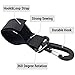 4 Pack Stroller Hooks Baby Stroller Hanging Clips Hook for Mommy Stroller Multipurpose Hooks Stroller Clip Straps for Hanging Diaper Bags Grocery Shopping Bags (Black)