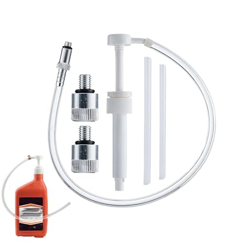 Gear Oil Pump, Quart Bottle Fluid Pump, 3/8-Inch Portable Gear Extractor, Leakproof Transmission Dispenser, Metal Swivel for Marine, Lawn Tractor, Outboard Applications