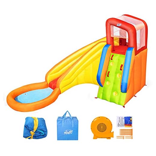 Bestway 53347 - Castillo Hinchable Acuático Splash Tower Mega Parque 366X337X241 Cm