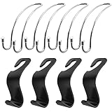【STABILES MATERIAL】 Diese Haken bestehen aus verdicktem PP-Kunststoffmaterial/Edelstahlmaterial. Sie sind robust und langlebig, stark belastbar, verschleißfest und nicht leicht zu verformen. Die glatte Oberfläche hinterlässt keine Kratzer auf Ihren Autos.