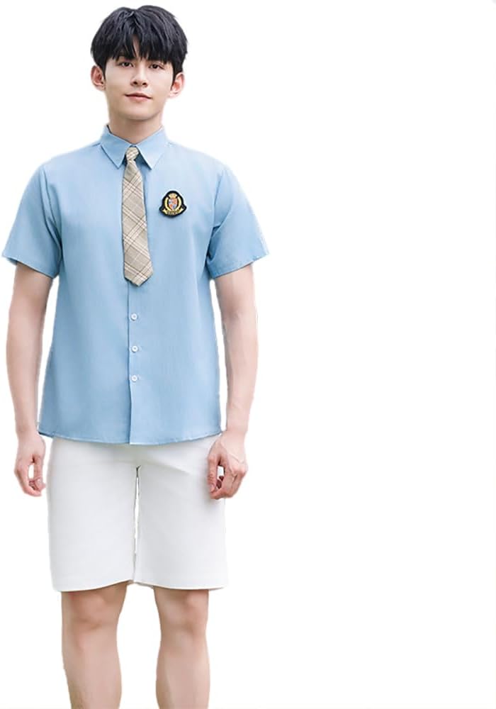 Size XXS-6XL Fit 40-100kg.Youth Couple School Style Uniform Outfit Set,Cute Fresh Cheerleading Pleated Skirt.
