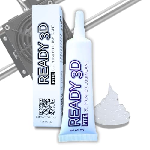 READY 3D PTFE High Performance Premuim 3D Printer Lubricant, Ultimate Synthetic Lubrication for All 3D Printers, Maximum Anti-wear Reduction