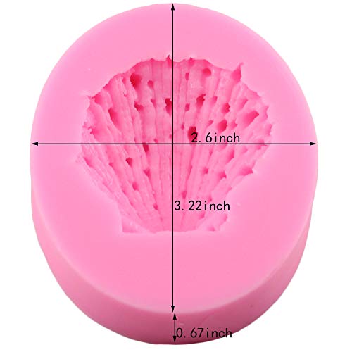 Mujiang Seashell Silicone Mold Shell Fondant Molds Cupcake Cake Decoration Tool Set #TOP2