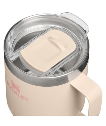 Image of STANLEY Everyday Camp Mug 12 oz | Drink Through Lid | Cup for Coffee, Tea and Drinks | Insulated Stainless Steel Coffee Mug | BPA-Free | Champagne