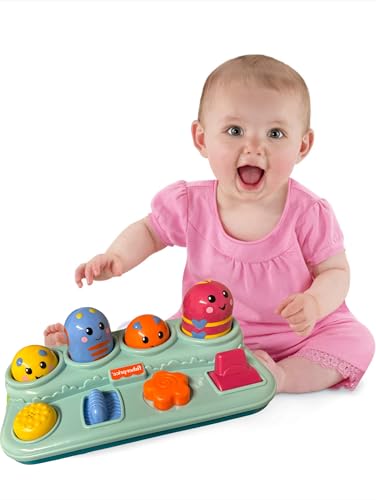 Image of Fisher-Price Brilliant Basics Boppin' Activity Bugs, Pop-Up Infant Toy Development Academic New Version