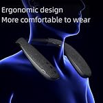 Neckband Bluetooth Speakers, Wireless Wearable Neck Speakers V-908(Black) - Image 3
