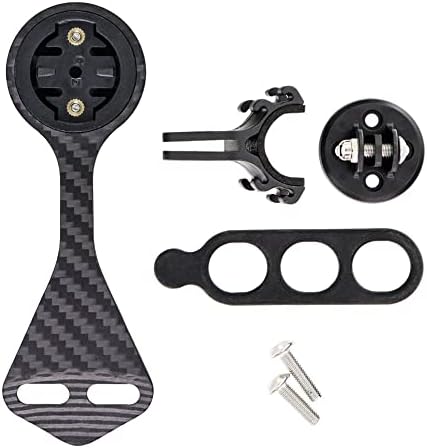 Integrated Aero Handlebar Out Front Cycling Computer Road Bike Mount Compatible with Garmin,for XOSS G G+ and Bike Light Attachment (Black) image 5