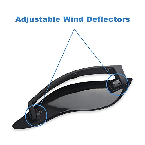 Waterwich Fairing Air Deflector Side Wing Windshield Compatible With Harley Davidson Electra Street Glide 2014 2015 2016 2017 2018 2019 2020 2022 2023 #TOP2