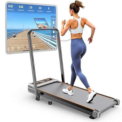 Walking Pad with 10% Incline Upgrade 3.5HP Low Noise Walking Pad Treadmill with Handle Bar 4 in 1 Portable Under Desk Treadmills for Home/Office