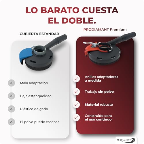 Muela de vaso PRODIAMANT 115mm 125mm para eliminar polvo al rectificar 6