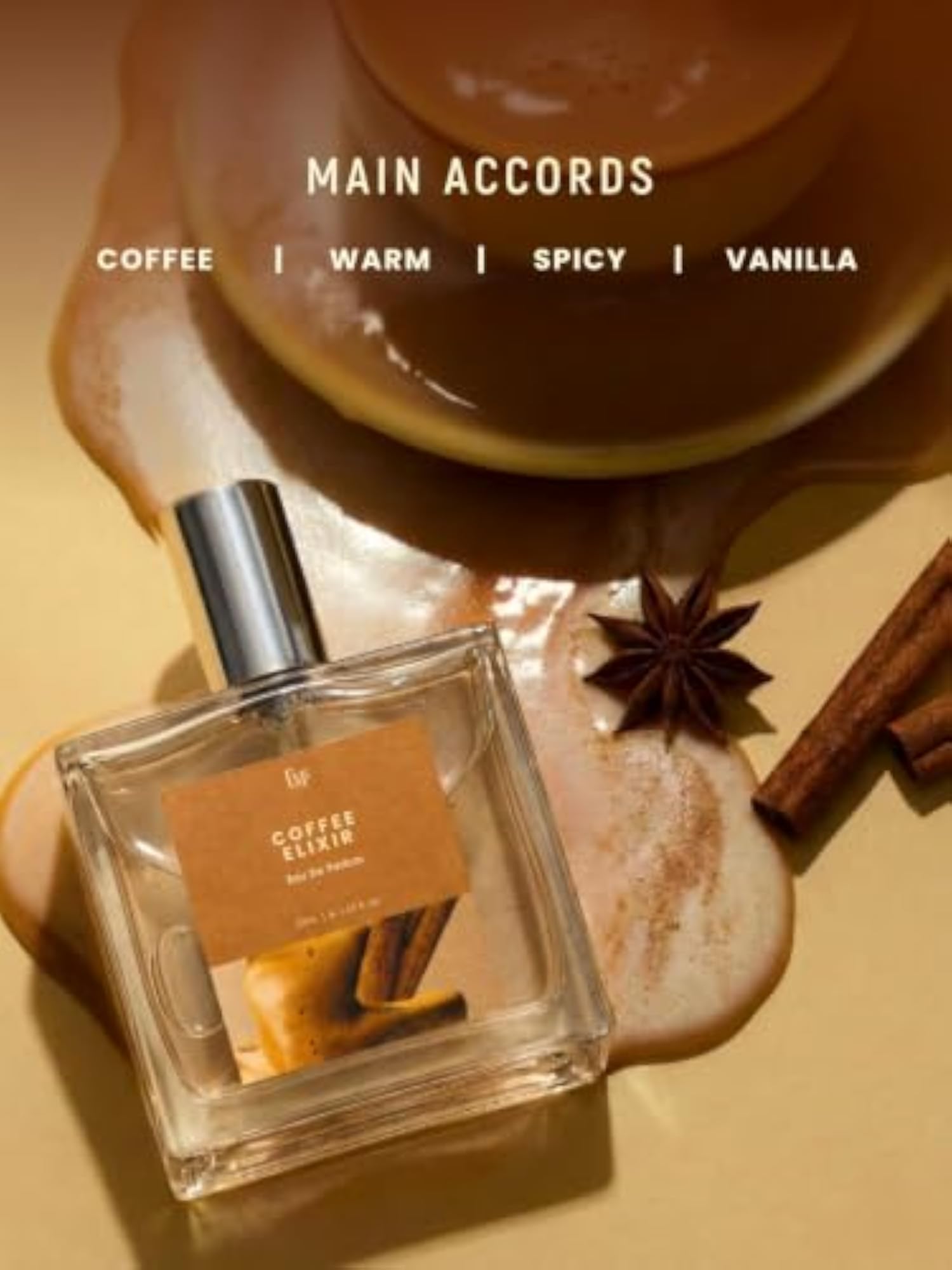 Coffee Elixir Perfume, Rich Coffee & Vanilla Fragrance