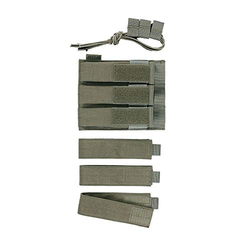 Excellent Elite Spanker Open Top Single/Double/Triple Kriss Mag Pouch Tactical Molle Mp7 Magazine Pouch (Triple Ranger Green) #TOP3