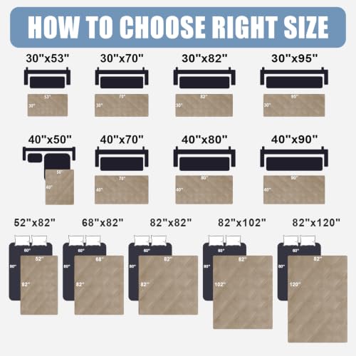 Smiry Waterproof Dog Bed Cover Blanket 30x82, Soft Reversible Pet Blanket, Washable Leakproof Cats Dogs Couch Cover for Sofa, Couch, Furniture, Lattice, Taupe/Beige by Smiry - Used condition - Image 6