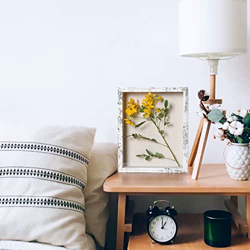 image for Califortree 8x10 Shadow Box Frame with Linen Back - Sturdy Rustic Memo