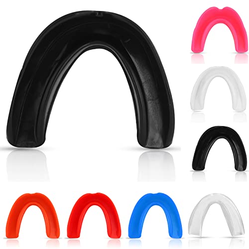 Junior Senior Mouth Guard Gum Shield for Contact Sports - Senior, Black