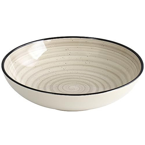 Elama Gia 24 Piece Stoneware Dinnerware Set (Cream) by Elama - Image 4