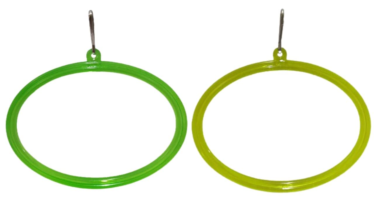 Beauty Tool Oval Design Playful Bird Toy, Swing and Cage Accessories for Parrots, Macaws, Conures,Finches, Cockatiels, Sparrow, Budgie and Love Birds(2pcz,Multicolor) 18cmX13cm (B09HKXMK29) Amazon Price History, Amazon Price Tracker
