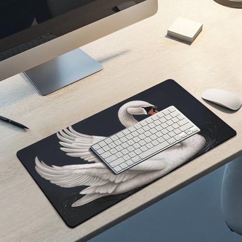 White Swan Desk Pad Large Desk Protector 24 x 12 in miniatura 5