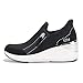 Skechers Street Womens,The Triple Wedge - Krissie,BLK,8 M US
